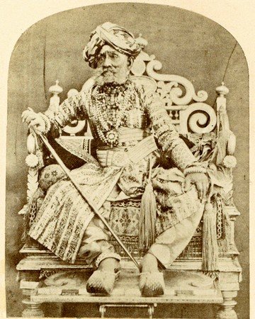 Mummadi Krishnaraja Wadiyar III Court Portrait